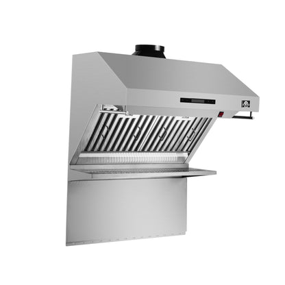 Forno Savona 30-Inch Wall Mount Range Hood, Baffle Filters, Backsplash Included - Forno Appliances