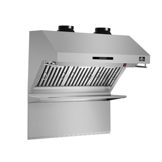 Forno Savona 36-Inch Wall Mount Range Hood, Baffle Filters, Backsplash Included - Forno Appliances
