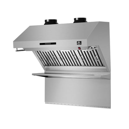 Forno Savona 36-Inch Wall Mount Range Hood, Baffle Filters, Backsplash Included - Forno Appliances