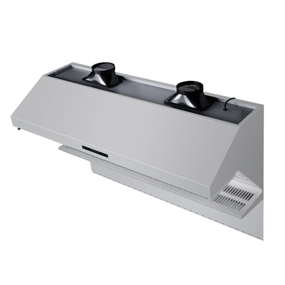 Savona 60-Inch Hotte Murale, Filtres À Chicane & Dosseret, Lampes Chauffantes