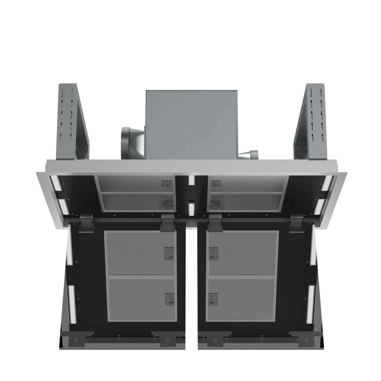 Campana extractora empotrada de techo FORNO Arezzo de 44 pulgadas, motores dobles, 1200 CFM, filtros híbridos, control remoto