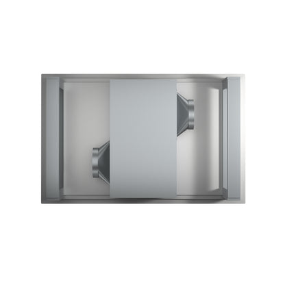 Campana extractora empotrada de techo FORNO Arezzo de 44 pulgadas, motores dobles, 1200 CFM, filtros híbridos, control remoto