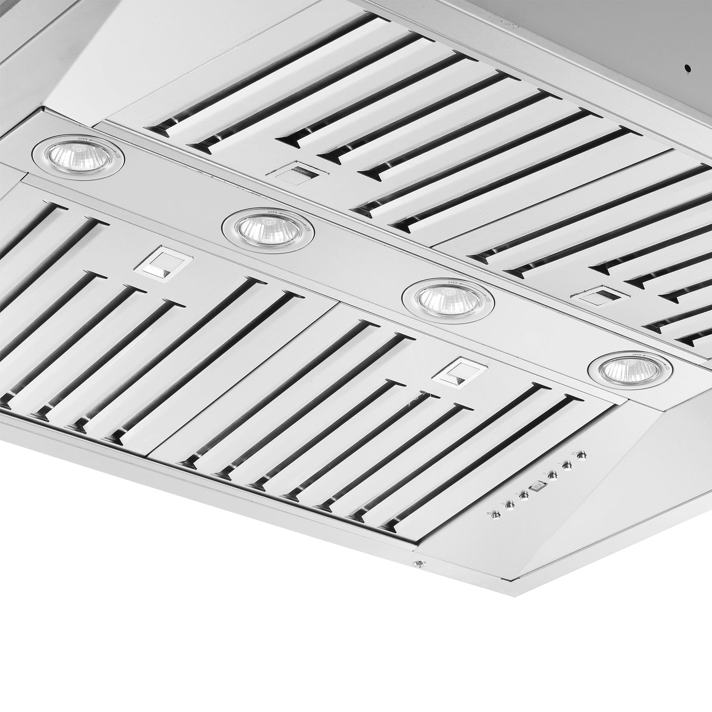 Campana extractora insertable Forno Altilia de 36 pulgadas, acero inoxidable, iluminación LED, filtros deflectores