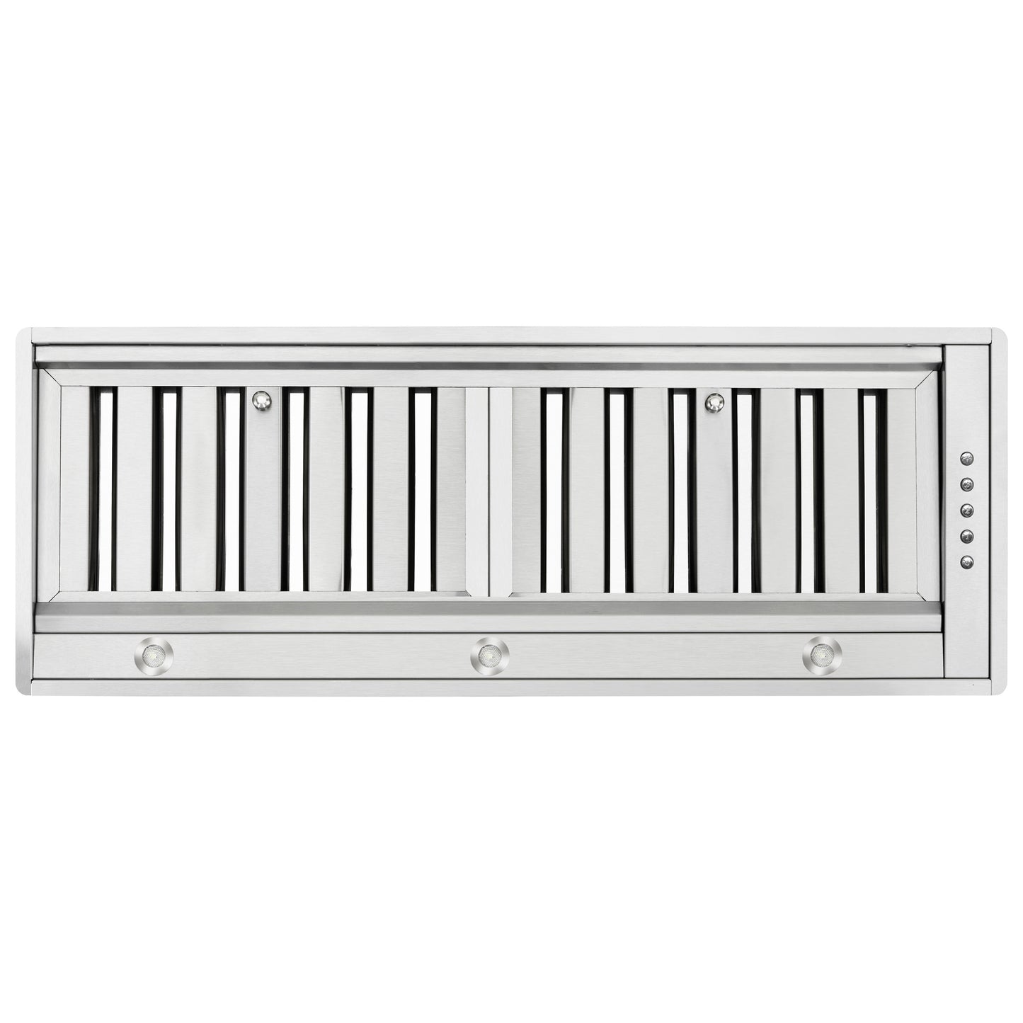 Campana extractora de inserción Forno Frassanito de 30 pulgadas, 450 CFM, filtros deflectores de acero inoxidable, iluminación LED