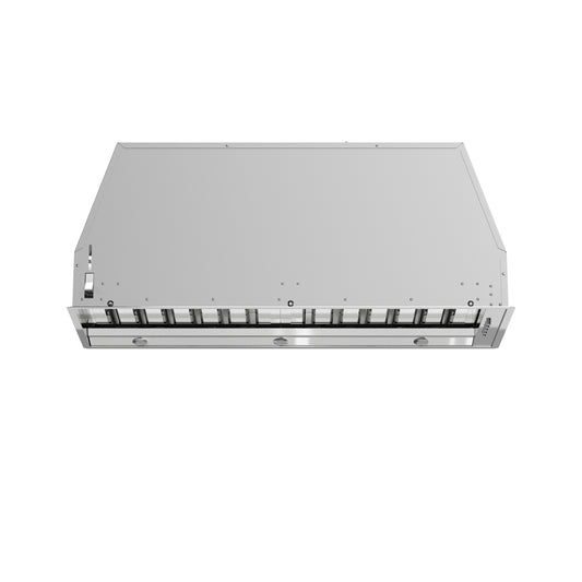 Campana extractora de inserción Forno Frassanito de 30 pulgadas, 450 CFM, filtros deflectores de acero inoxidable, iluminación LED