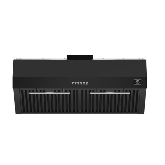 Forno Bari Espresso Hotte de cuisine sous meuble 76,2 cm, noire, 600 CFM, éclairage LED, filtres à chicane lavables au lave-vaisselle, contrôle du ventilateur à 3 vitesses