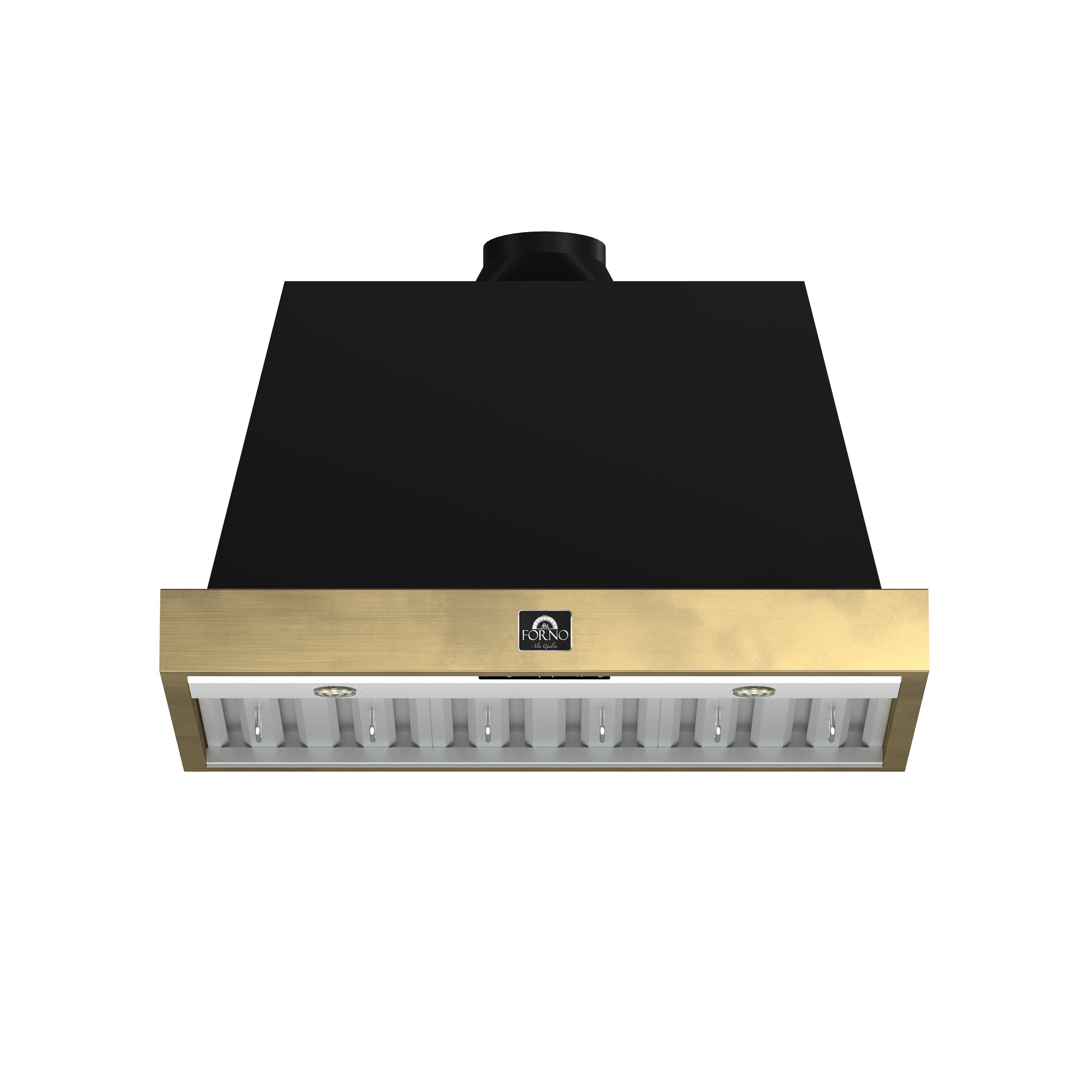 洋楽 HOODFACTOR Forno Orvieto 48-Inch Wall Mount Range Hood, LED Lighting, Heavy