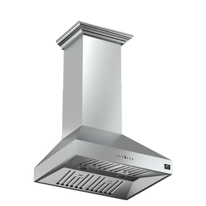 Campana extractora de pared Forno Orvieto de 30 pulgadas, iluminación LED, resistente, acero inoxidable