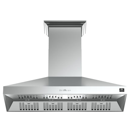 Campana extractora de pared Forno Orvieto de 60 pulgadas, iluminación LED, resistente, acero inoxidable