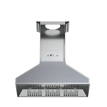 Hotte de cuisinière murale Forno Orvieto 48 pouces, éclairage LED, robuste, acier inoxydable