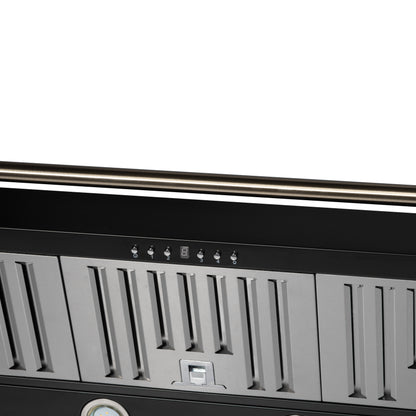 Campana extractora de pared Forno Aria de 48 pulgadas en color negro