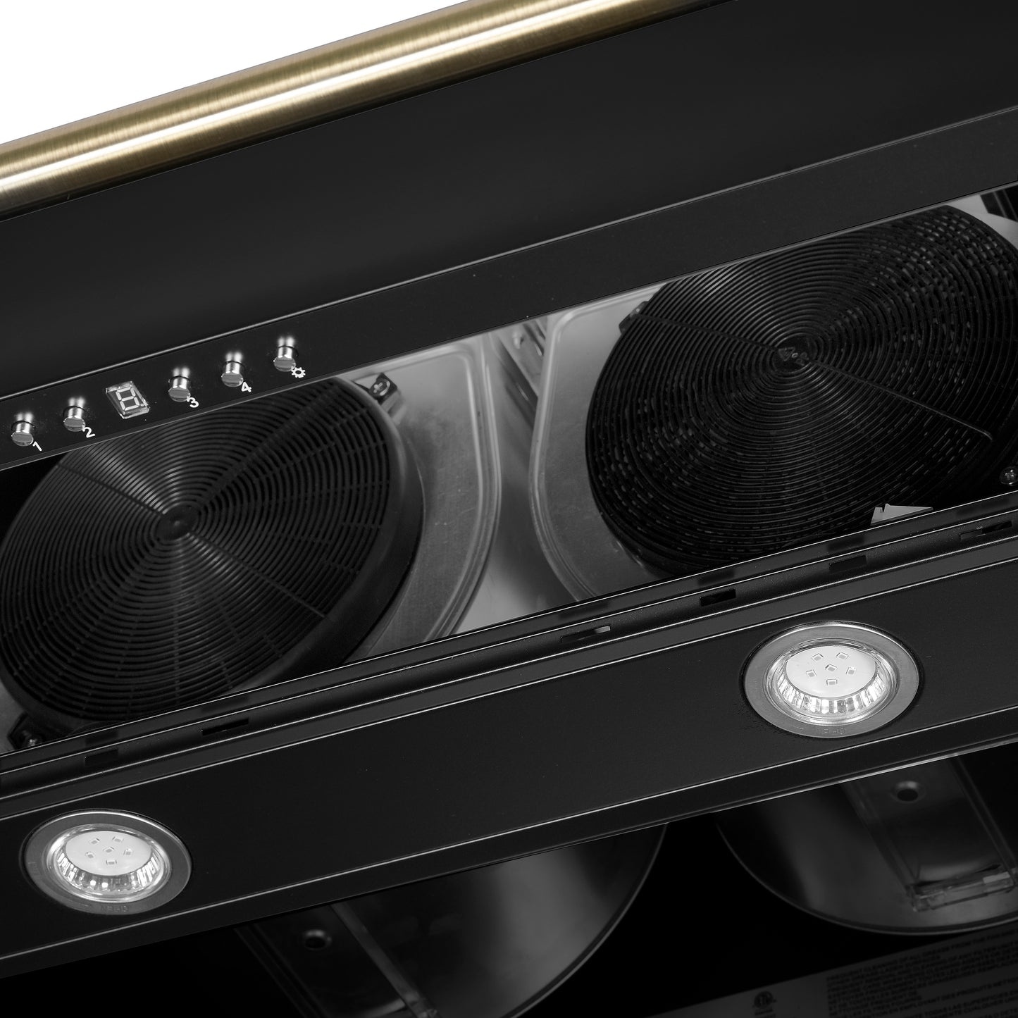 Campana extractora de pared Forno Aria de 60 pulgadas en color negro