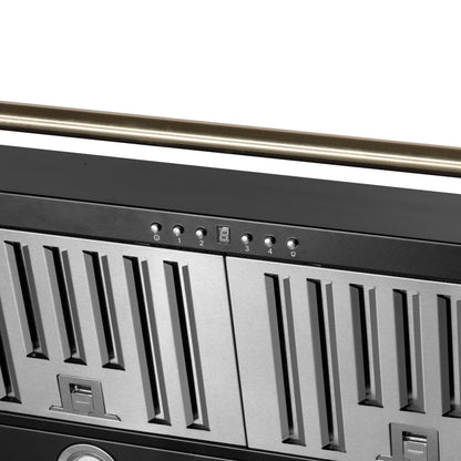 Campana extractora de pared Forno Aria de 60 pulgadas en color negro