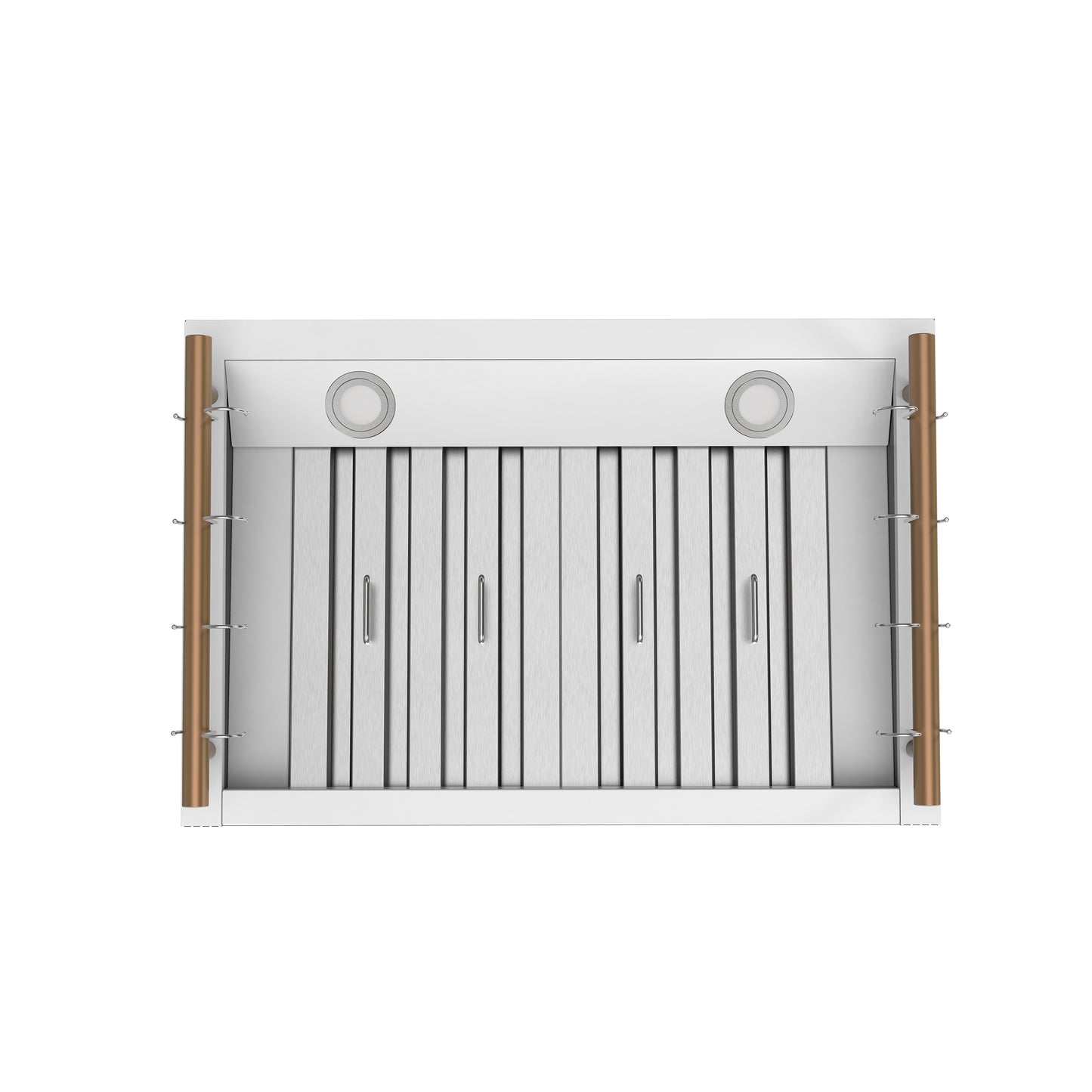 Hotte de cuisinière murale Forno Venezia 30 pouces, blanche, avec commandes tactiles et filtres à chicanes