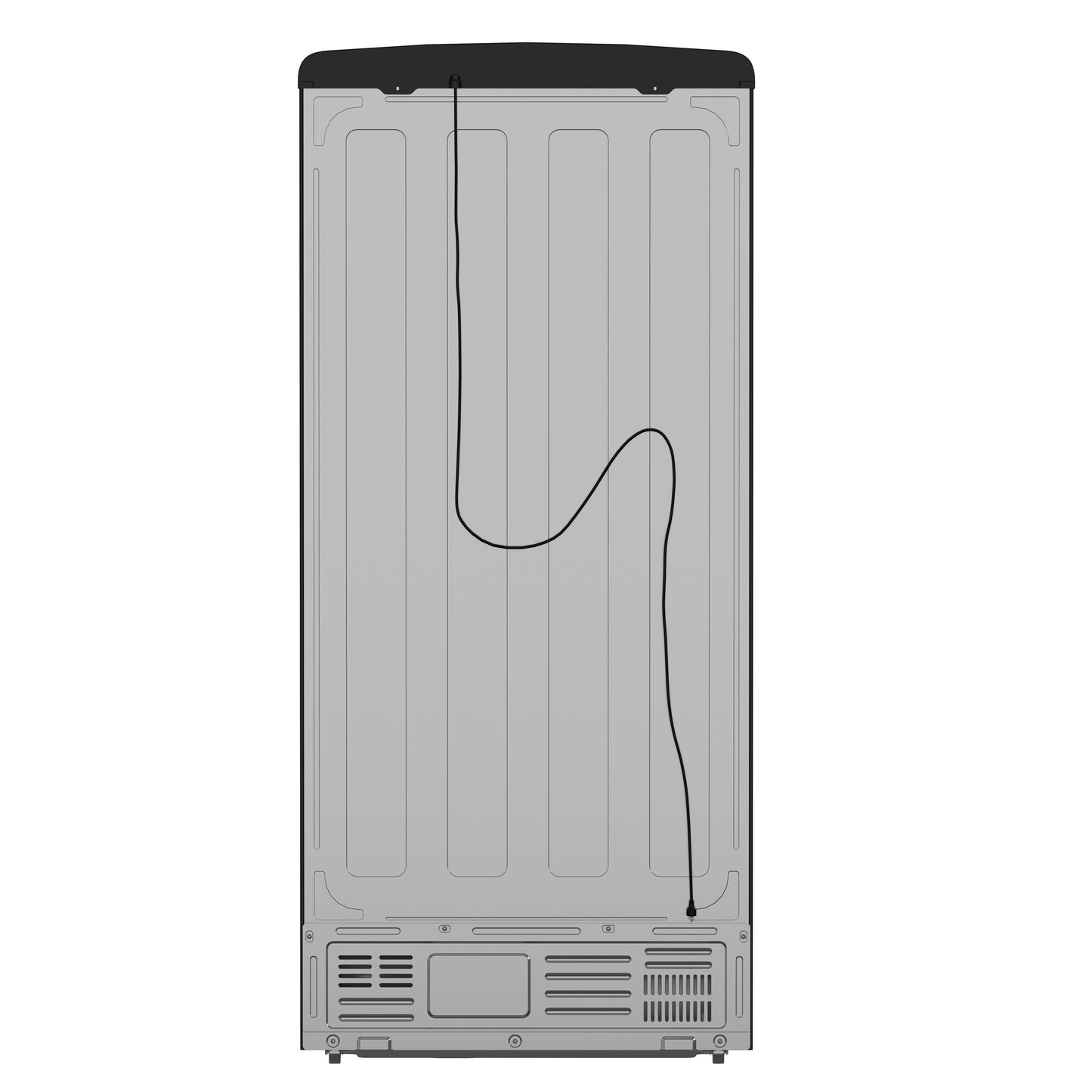 Réfrigérateur à portes françaises Forno Luigi de 33 po, 18 pi³, finition noire, poignées en laiton antique, certifié ENERGY STAR