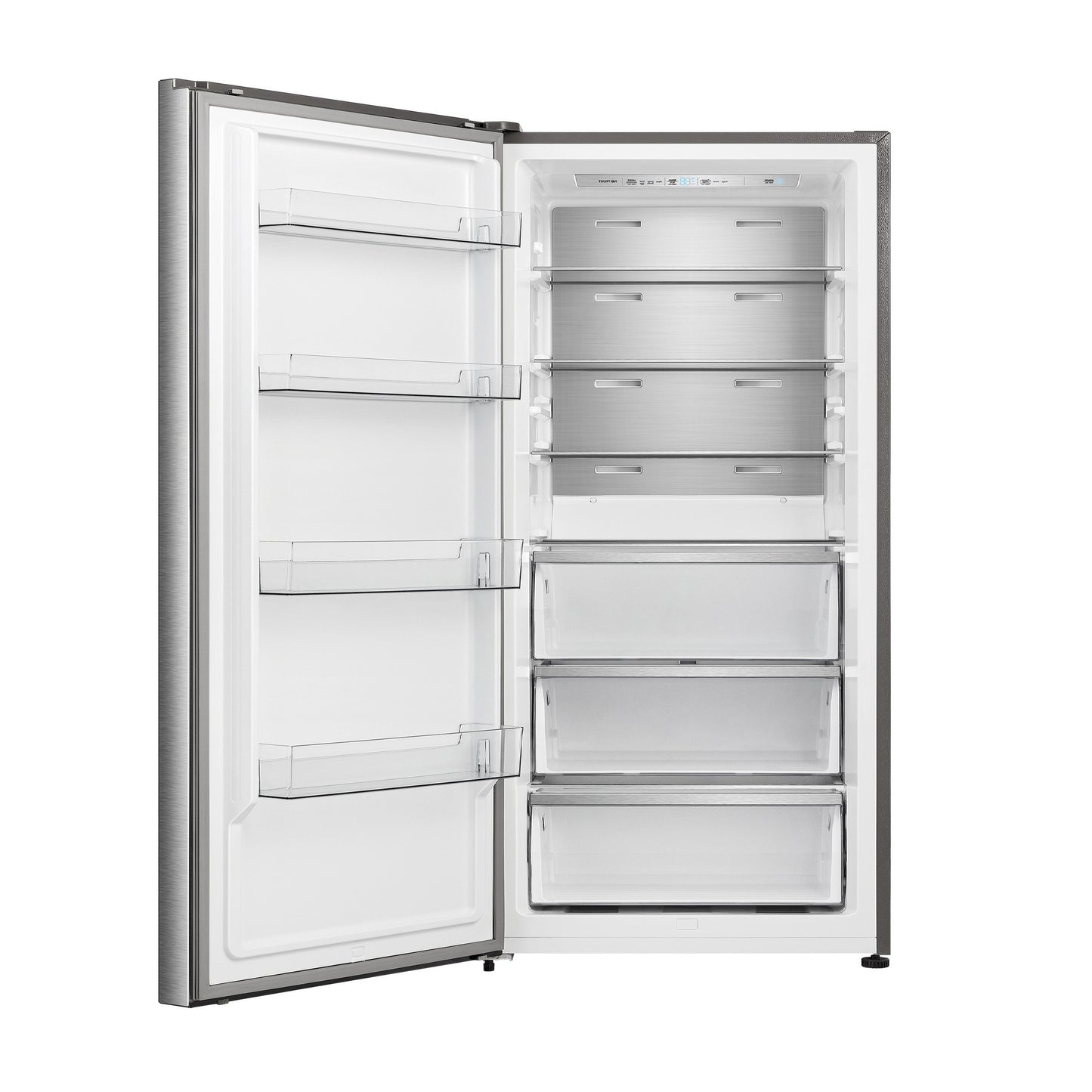 FORNO Maderno Refrigerador/Congelador Independiente Convertible con Puerta Abatible Izquierda de 28" en Acero Inoxidable 13.6 pies cúbicos
