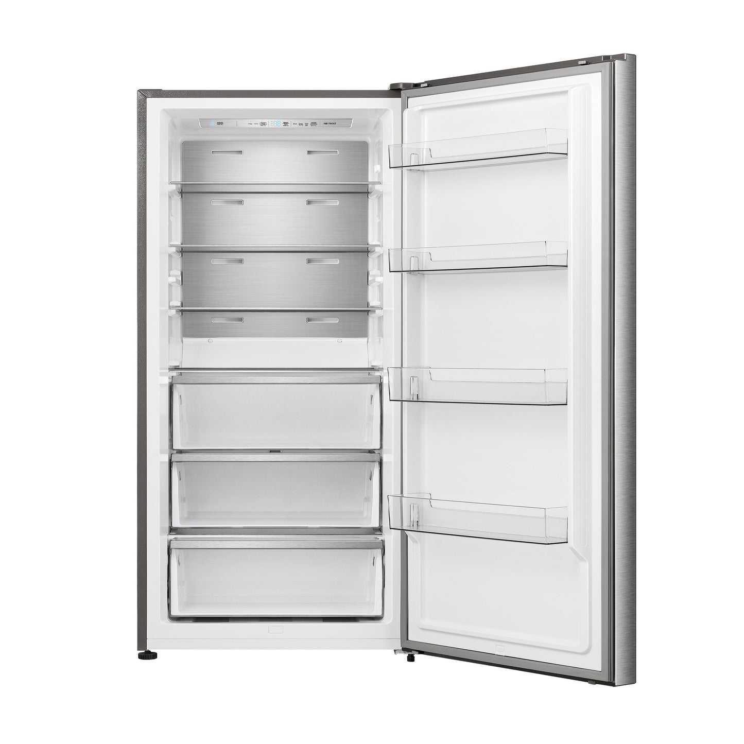 FORNO Maderno 28" Right Swing Convertible Freestanding Refrigerator/Freezer in Stainless Steel 13.6 cu.ft.