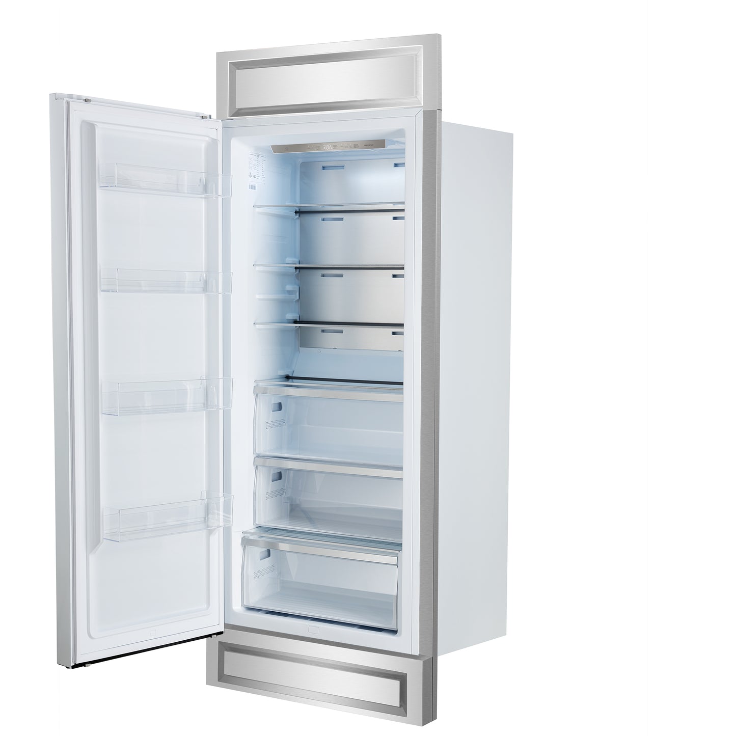 Refrigerador convertible empotrado Forno Maderno de 28 pulgadas, 13.6 pies cúbicos, apertura a la izquierda, parrilla decorativa, certificación ENERGY STAR