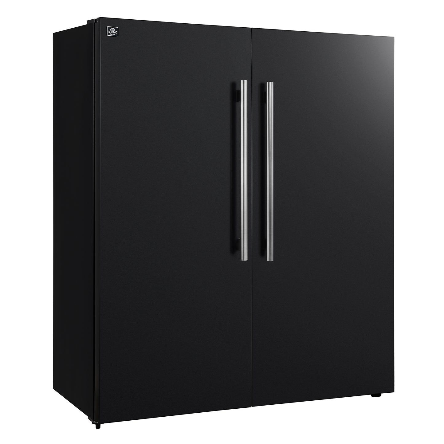 Forno Maderno 2-28-Inch Wide Convertible Refrigerator/Freezer in Black, Decorative Trim, 27.2 cu.ft, 84-Inch High, ENERGY STAR Certified