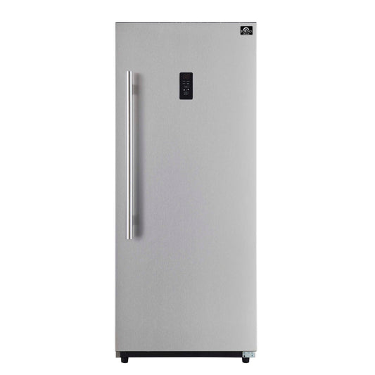 Refrigerador/congelador convertible Forno Fortezza de 28 pulgadas con apertura a la derecha, acero inoxidable, sin escarcha