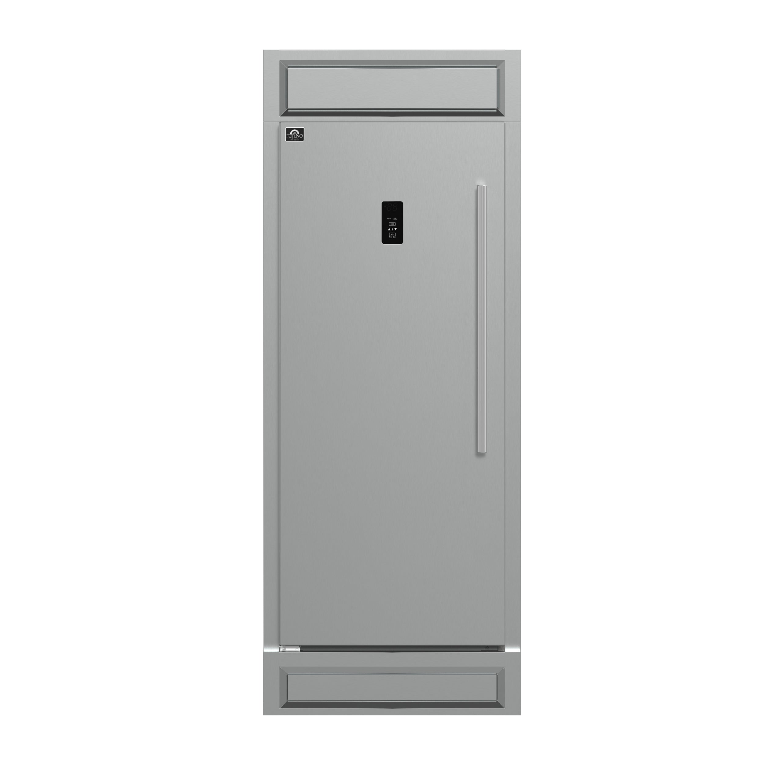 Fa Forno Fortezza 32 Inch Left-Swing Freezer with Trim Kit, Stainless