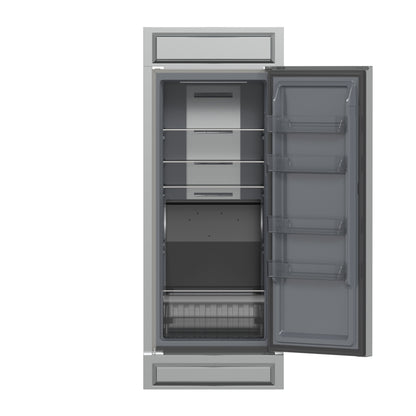 Refrigerador/congelador convertible Forno Fortezza de 32 pulgadas con apertura a la derecha y kit de molduras, acero inoxidable, sin escarcha