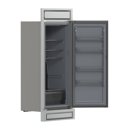 Refrigerador/congelador convertible Forno Fortezza de 32 pulgadas con apertura a la derecha y kit de molduras, acero inoxidable, sin escarcha