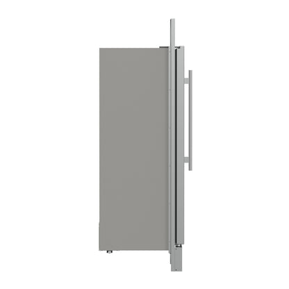 Refrigerador/congelador convertible Forno Fortezza de 32 pulgadas con apertura a la derecha y kit de molduras, acero inoxidable, sin escarcha