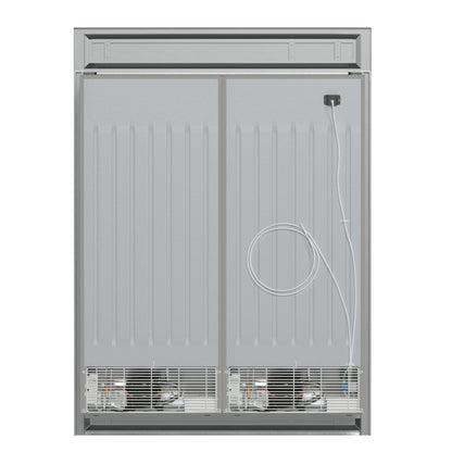 Refrigerador/congelador convertible Forno Fortezza de 60 pulgadas con kit de acabado moderno, acero inoxidable, Total No Frost, con máquina de hielo automática