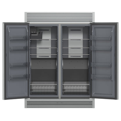 Refrigerador/congelador convertible Forno Fortezza de 60 pulgadas con parrilla, acero inoxidable, Total No Frost, con máquina de hielo automática