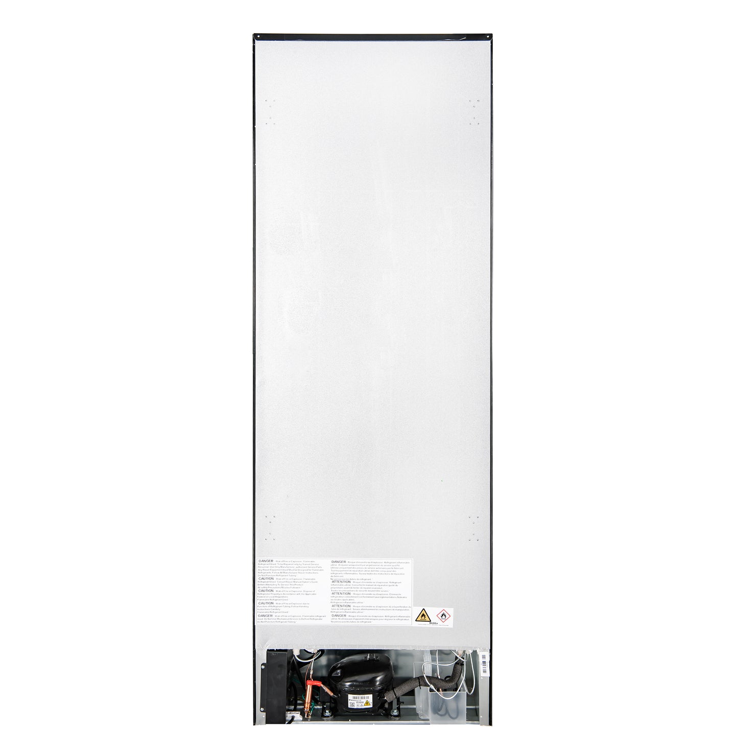Custodia 24" Bottom Freezer, 10.3 cf., Right Swing, Total No frost, Black, Antique Brass handles
