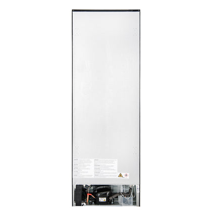 Custodia 24" Bottom Freezer, 10.3 cf., Right Swing, Total No frost, Black, Antique Brass handles