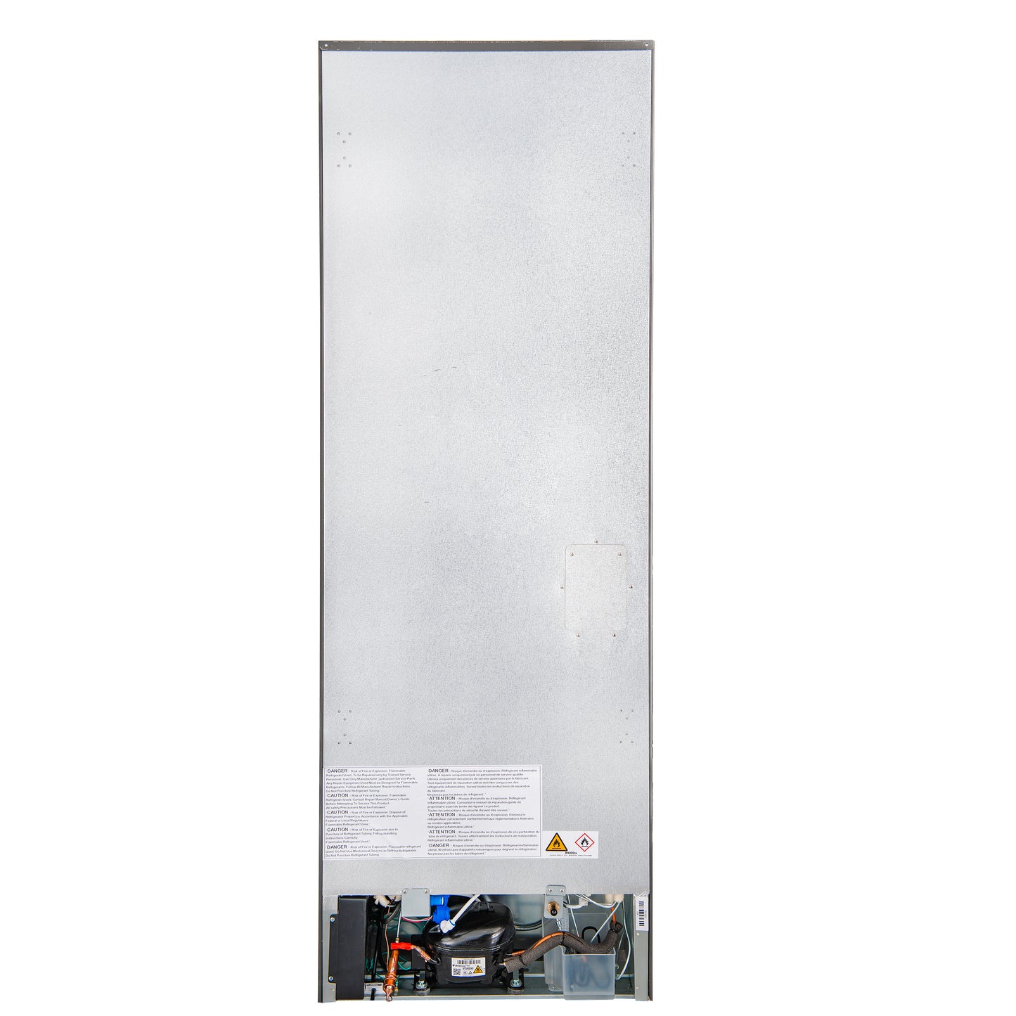 Custodia 24" Bottom Freezer, 10.3 cf., Left Swing, Ice Maker, Total No frost, Stainless Steel handles