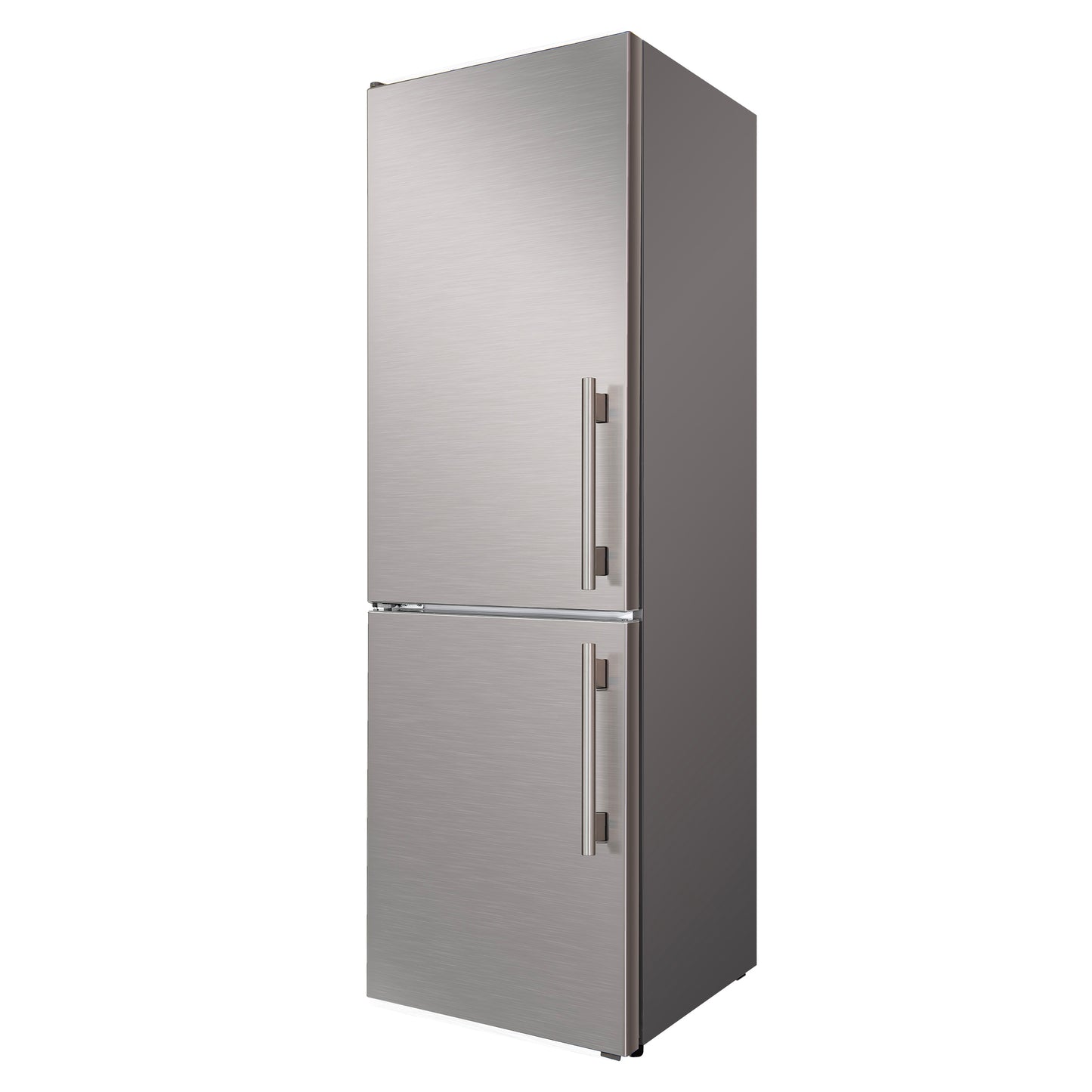 Custodia 24" Bottom Freezer, 10.3 cf., Left Swing, Ice Maker, Total No frost, Stainless Steel handles