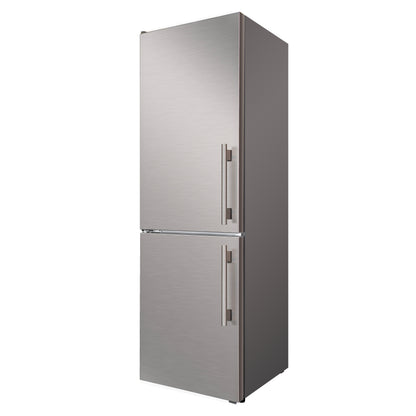 Custodia 24" Bottom Freezer, 10.3 cf., Left Swing, Ice Maker, Total No frost, Stainless Steel handles