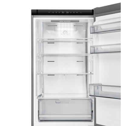 Custodia 24" Bottom Freezer, 10.3 cf., Right Swing, Total No frost, Stainless Steel handles