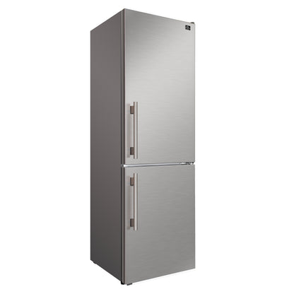 Custodia 24" Bottom Freezer, 10.3 cf., Right Swing, Total No frost, Stainless Steel handles