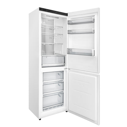 Custodia 24" Bottom Freezer, 10.3 cf., Right Swing, Total No frost, White, Antique Brass handles