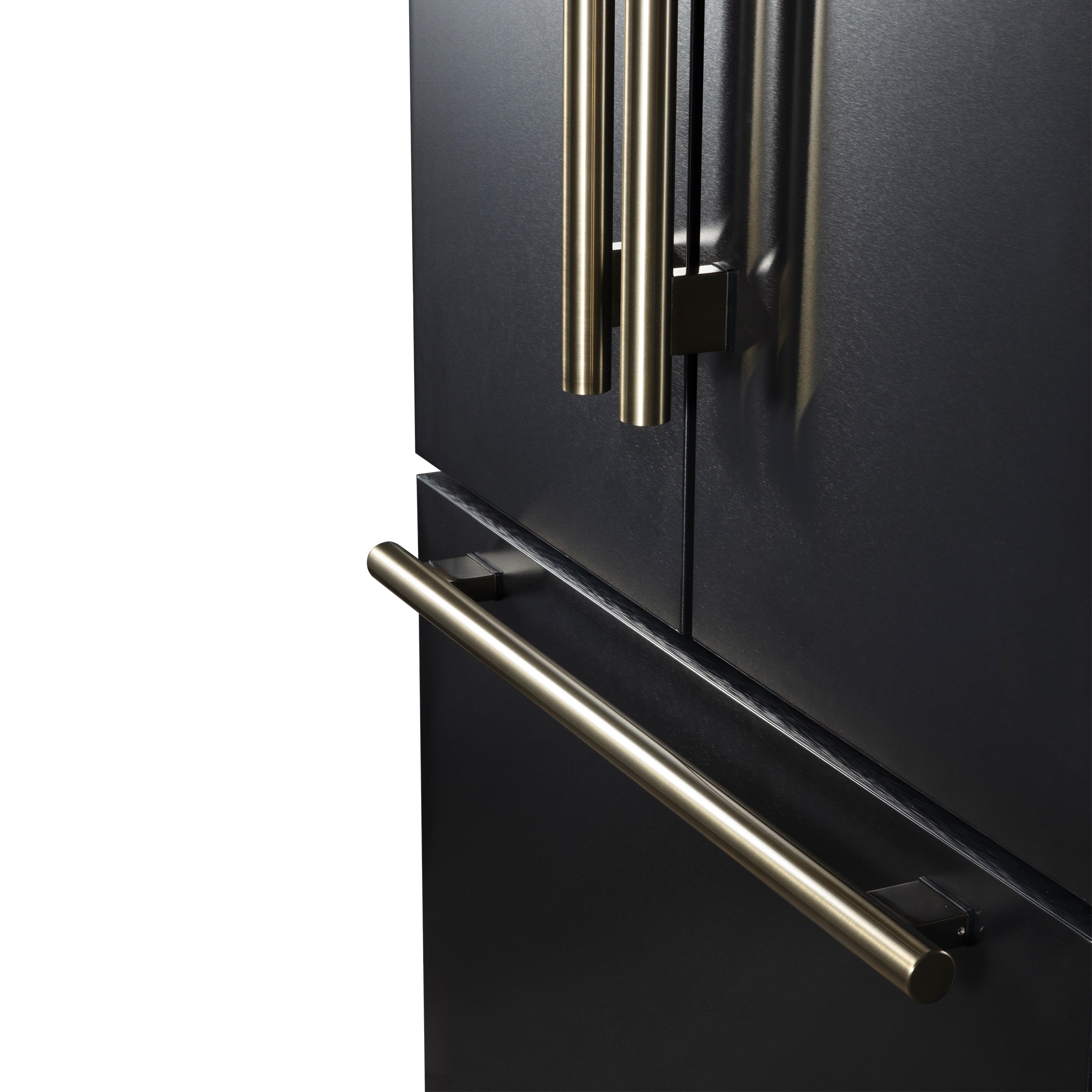 Forno Rivello 36 Inch French Door Refrigerator in Black with