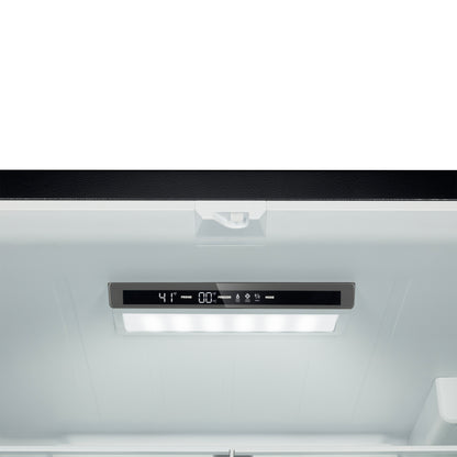 Refrigerador Forno Rivello de 36 pulgadas con puerta francesa en negro con latón antiguo, dispensador de agua interno, hielo filtrado, estantes ajustables, certificación Energy Star