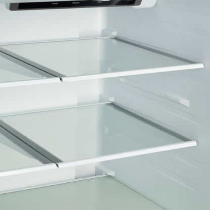 Refrigerador Forno Rivello de 36 pulgadas con puerta francesa en negro con latón antiguo, dispensador de agua interno, hielo filtrado, estantes ajustables, certificación Energy Star