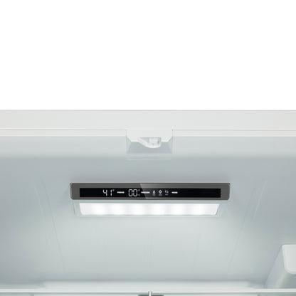 Refrigerador Forno Rivello de 36 pulgadas con puerta francesa en blanco con latón antiguo, dispensador de agua interno, hielo filtrado, estantes ajustables, certificación Energy Star