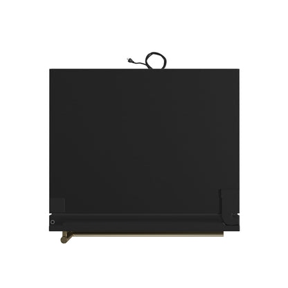 Refrigerador Forno Milano Espresso de 31 pulgadas con congelador inferior, color negro, capacidad de 17.2 pies cúbicos, de bajo consumo