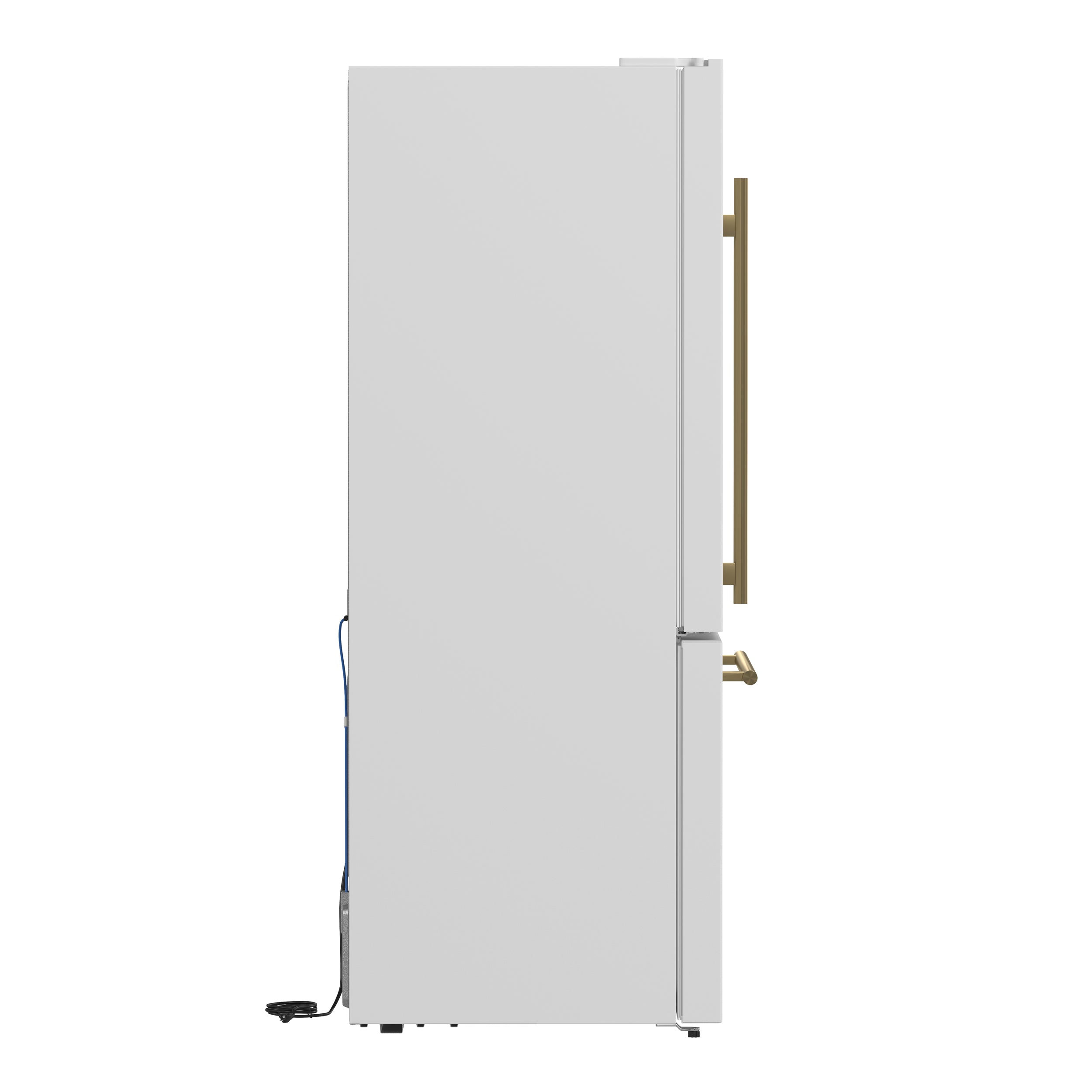 Forno Milano Espresso 31-Inch White Bottom Freezer Refrigerator