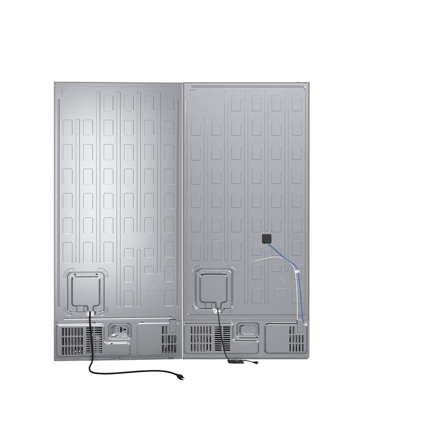 Forno Milano 2-Piece 62-Inch Freestanding Dual Bottom Freezer Refrigerator, Stainless Steel – 34.4 cu.ft, Touch Control, Ice Maker - Forno Appliances