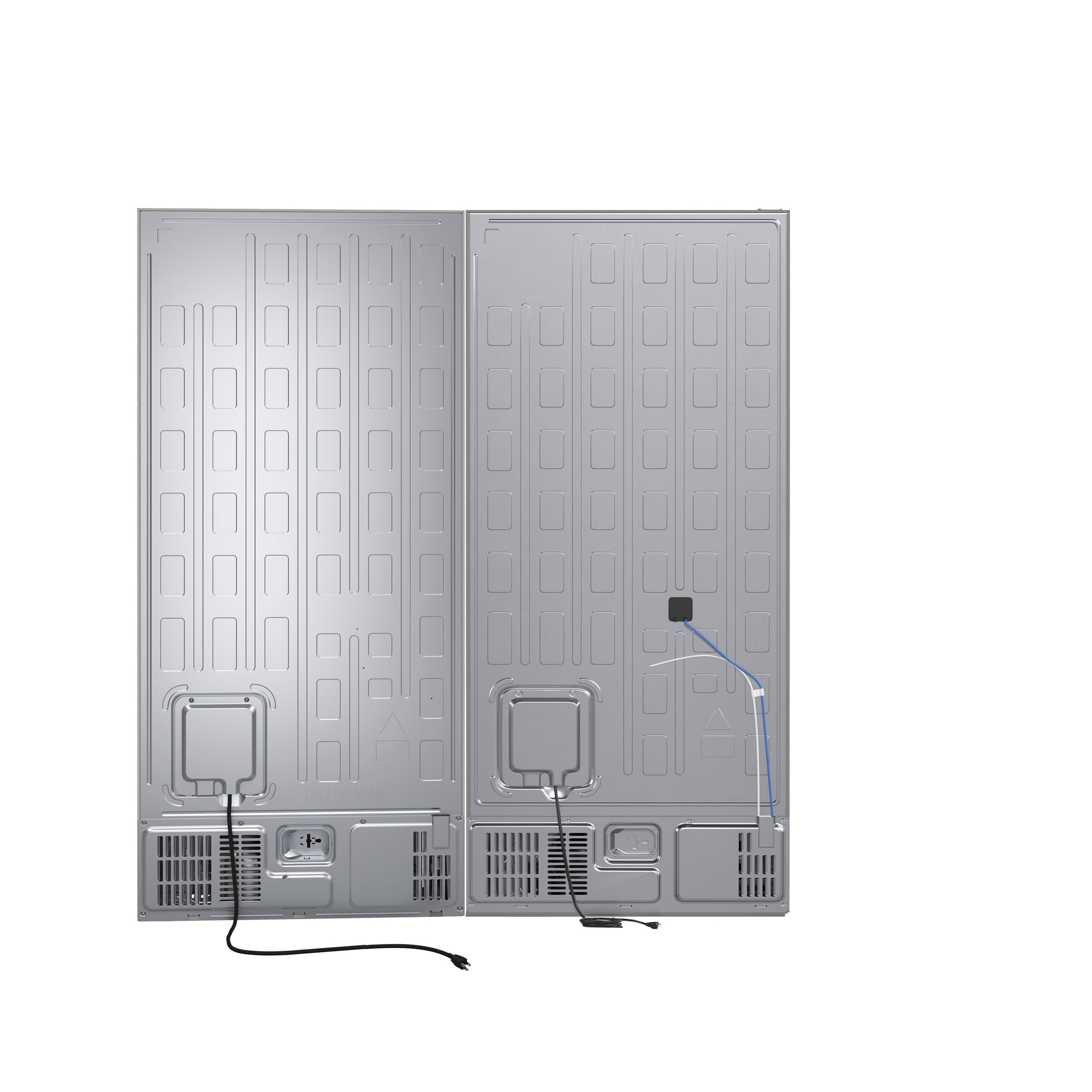 Forno Milano 2-Piece 62-Inch Freestanding Dual Bottom Freezer Refrigerator, Stainless Steel – 34.4 cu.ft, Touch Control, Ice Maker - Forno Appliances