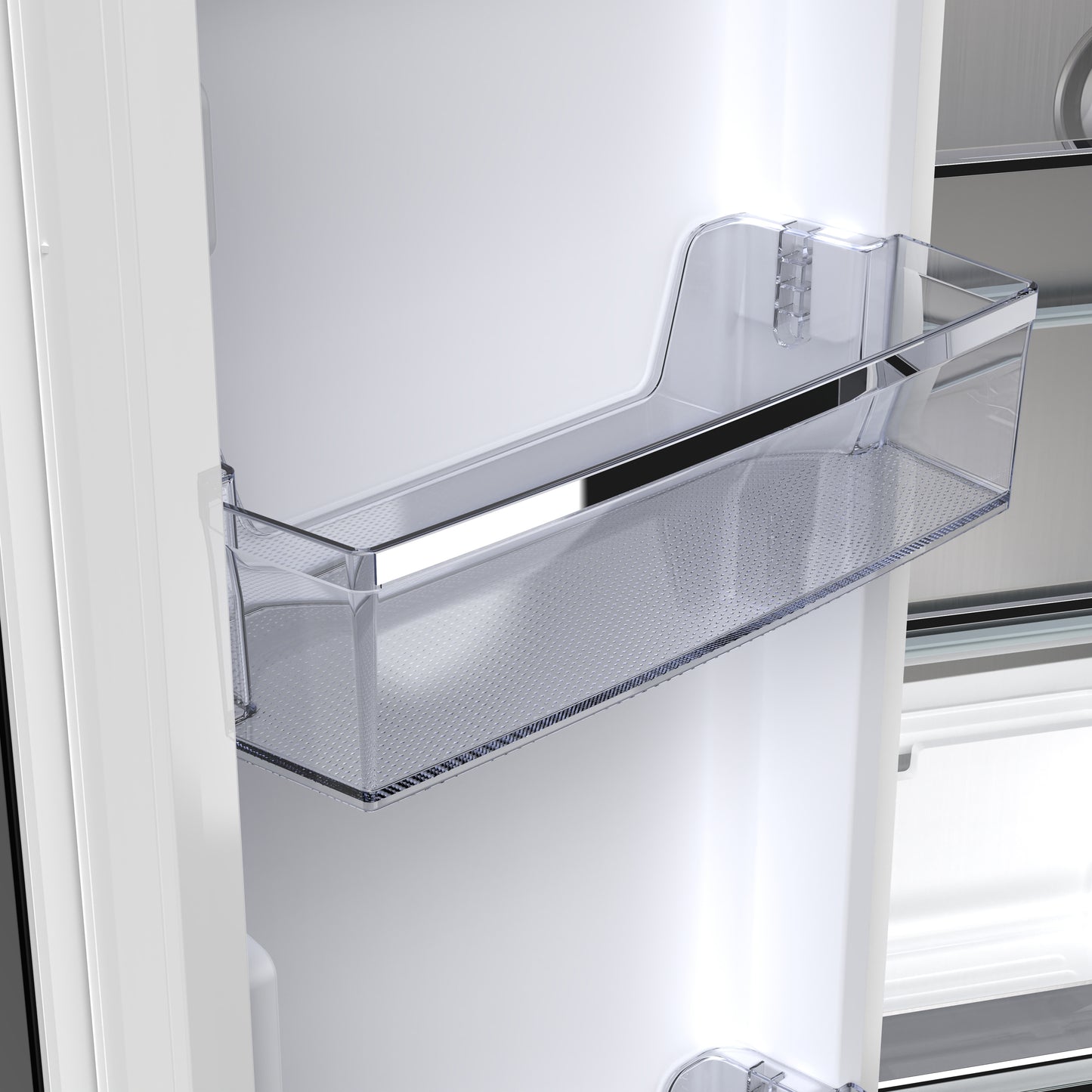 Réfrigérateur à portes françaises Forno Luigi de 33 po, 18 pi³, finition noire, poignées en laiton antique, certifié ENERGY STAR