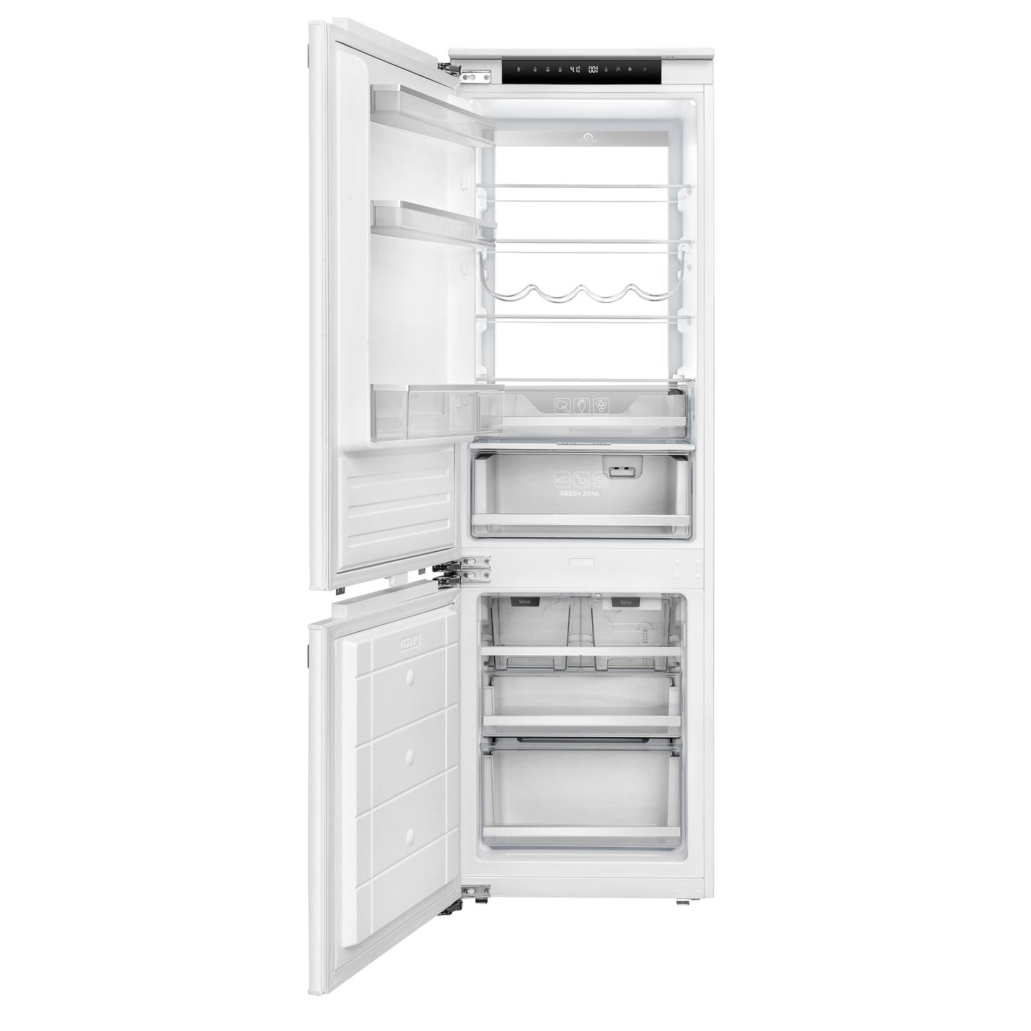 Forno Rivestito 22 Inch Panel Ready Refrigerador con Congelador Inferior, 8.6 cu. ft., Fabricador de Hielo, Total No Frost, Enfriamiento Rápido y Congelación Rápida