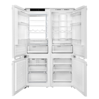 Rivestito 42 Inch Panel Ready Double Bottom Freezer, 16.9 cu. ft., Ice Maker, Total No Frost, Fast Cool & Fast Freeze - Forno Appliances