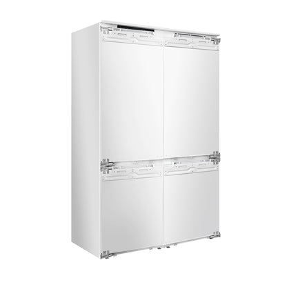 Rivestito 42 Inch Panel Ready Double Bottom Freezer, 16.9 cu. ft., Ice Maker, Total No Frost, Fast Cool & Fast Freeze - Forno Appliances